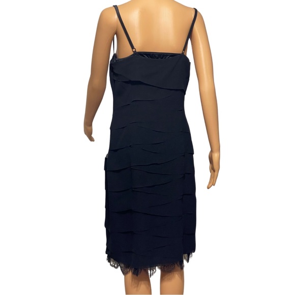 Dolce & Gabbana Black Silk Chiffon Lace Corset Slip Dress Size IT 46 (US 12) NWT - Picture 2 of 8